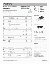 DataSheet IXFH20N100P pdf